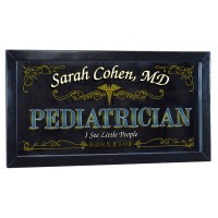 Pediatrician Personalized Bar Occupational Business Mirror Sign Pub Office Dr   263870356746
